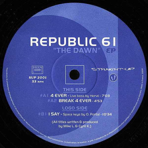 REPUBLIC 61 - The Dawn EP