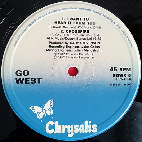 GO WEST - I Want To Hear It From You