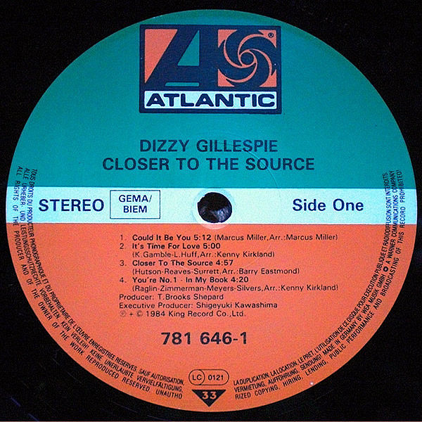 DIZZY GILLESPIE - Closer To The Source