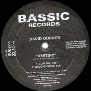 DAVID GORDON – What Can You Do For Me