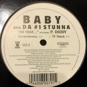 BABY aka DA 1 STUNNA feat P. DADDY – Do That