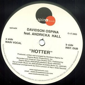 DAVIDSON OSPINA feat ANDRICKA HALL – Hotter