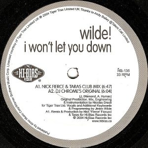 WILDE! - I Won't Let You Down