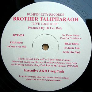 BROTHER TALIPHARAOH - Live Together