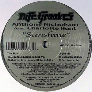 ANTHONY NICHOLSON feat CHARLOTTE HUNT - Sunshine
