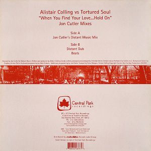 ALISTAIR COLLING vs TORTURED SOUL – When You Find Your Love…Hold On Jon Cutler Mixes