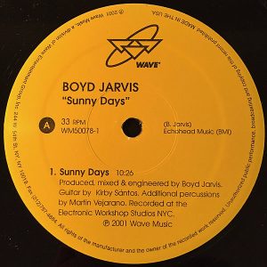 BOYD JARVIS – Sunny Days