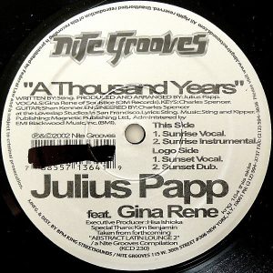 JULIUS PAPP feat GINA RENE – A Thousand Years