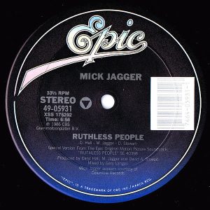 MICK JAGGER – Ruthless People/I’m Ringing