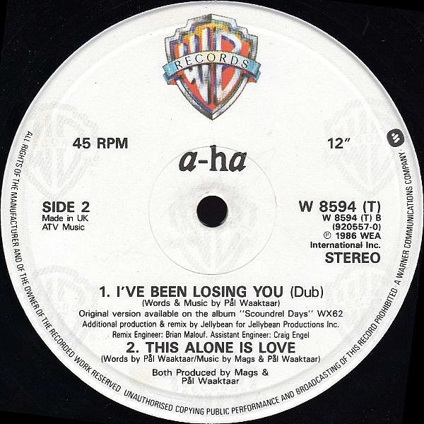 A-HA - I've Been Losing You