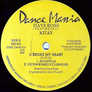 DAVE ROSS feat KITAY – U Broke My Heart
