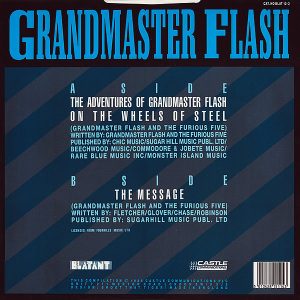 GRANDMASTER FLASH & FURIOUS FIVE: gold / instro ELEKTRA 12 Single 33 RPM