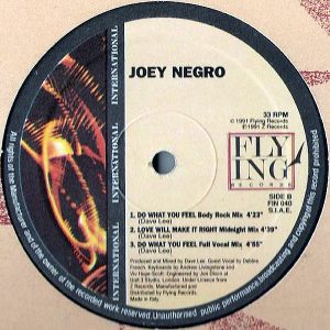 JOEY NEGRO – Do What You Feel