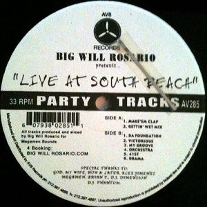 BIG WILL ROSARIO - Live At South Beach