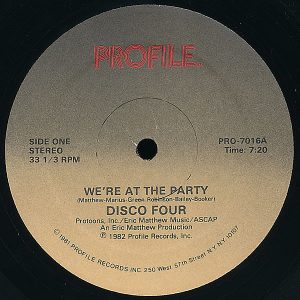 DISCO FOUR - We're At The Party