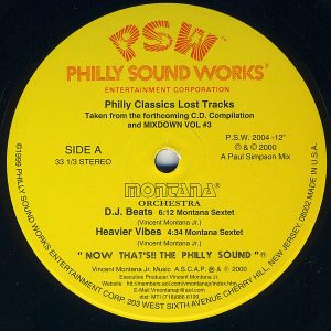 MONTANA ORCHESTRA - Philly Classics Lost Tracks
