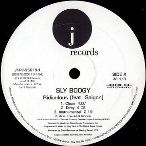 SLY BOOGY feat SAIGON – Ridiculous