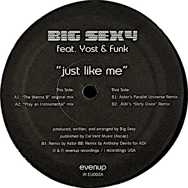 BIG SEXY feat KEVIN YOST & PETER FUNK – Just Like Me