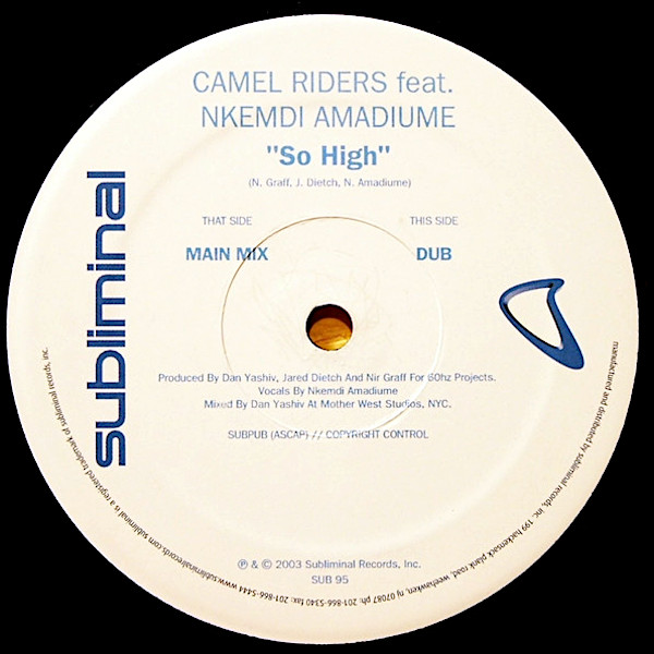 CAMEL RIDERS feat NKEMDE AMADIUME So High