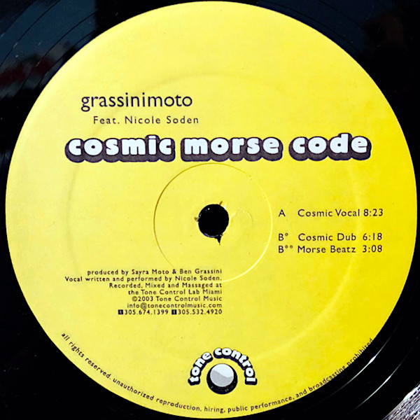 GRASSINIMOTO feat NICOLE SODEN Cosmic Morse Code