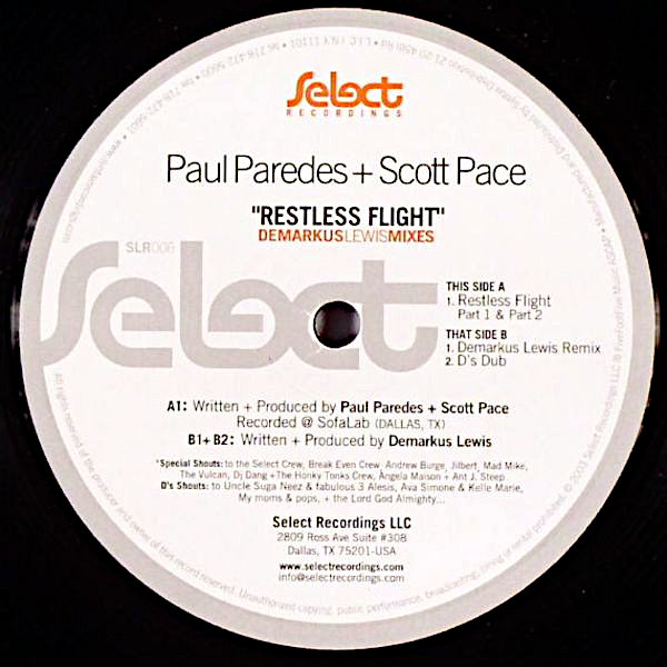 PAUL PAREDES & SCOTT PACE – Restless Flight Remix