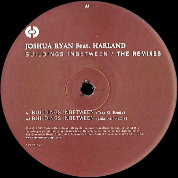 JOSHUA RYAN feat HARLAND Buildings Inbetween The Remixes