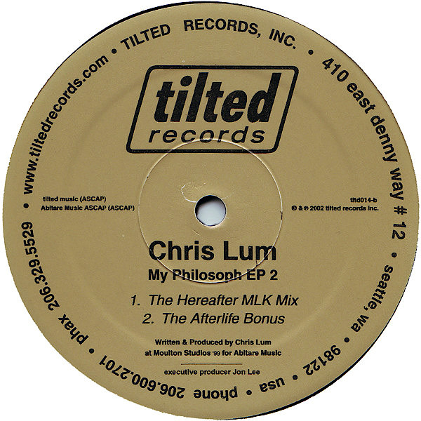 CHRIS LUM – My Philosoph EP 2