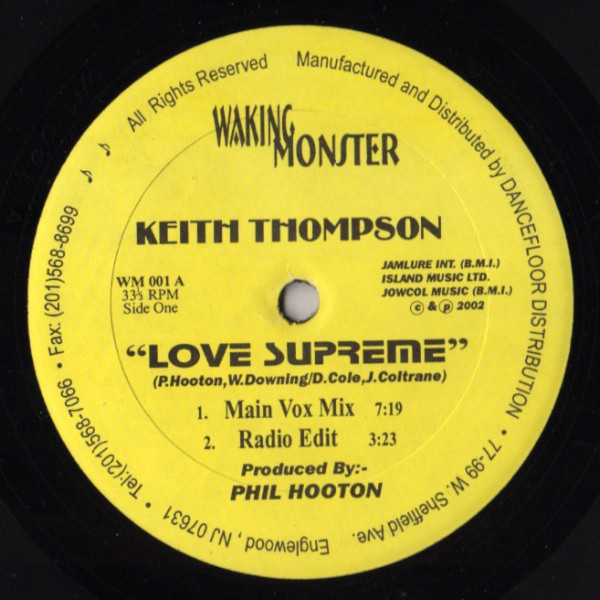 KEITH THOMPSON Love Supreme