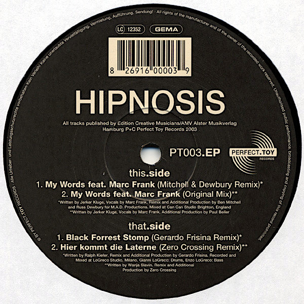 HIPNOSIS Hipnosis EP